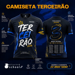 CAMISETA TERCEIRÃO 100% PERSONALIZADA