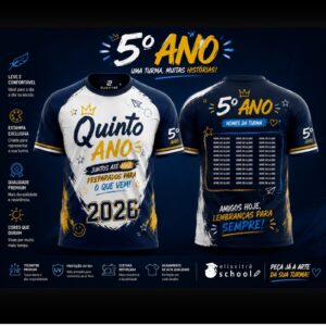 CAMISETA 5°ANO - 100% PERSONALIZADA